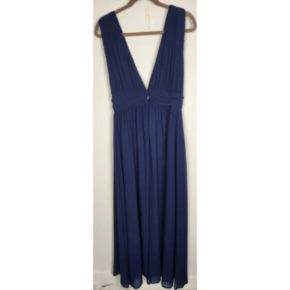 Lulu's Heavenly Hues Navy Blue Maxi Dress - size large - Picture 5 of 8
